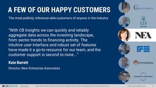 #AIHealth www.cbinsights.com 5See what other customers haveto say at http://www.cbinsights.com/customer-love
The most publ...
