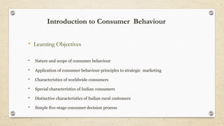 Consumer Behavior- Introductory Concepts | PPTX