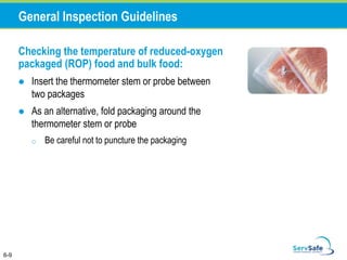 Servsafe Temperature Example SERVSAFE | PPTX