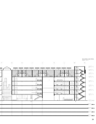 39
JIHGF K L M N
Parking 1
-11' - 0"
Parking 2
-22' - 0"
Parking 3
-33' - 0"
Parking 4
-44' - 0"
Level 2
18' - 5"
Level 3
31' - 5"
Level 4
44' - 5"
Level 5
57' - 5"
Level 6
70' - 5"
Level 7
80' - 5"
Level 8
90' - 5"
Level 1
0' - 5"
Level 9
100' - 5"
BUILDING SECTION
SCALE: 1/16”=1’
 