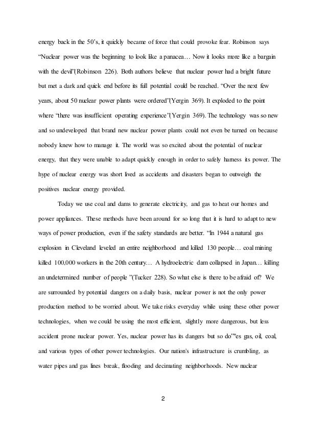 nuclear energy research paper