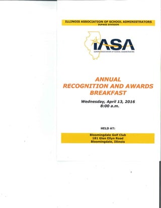 DuPage IASA Recogntion Breakfast 2016