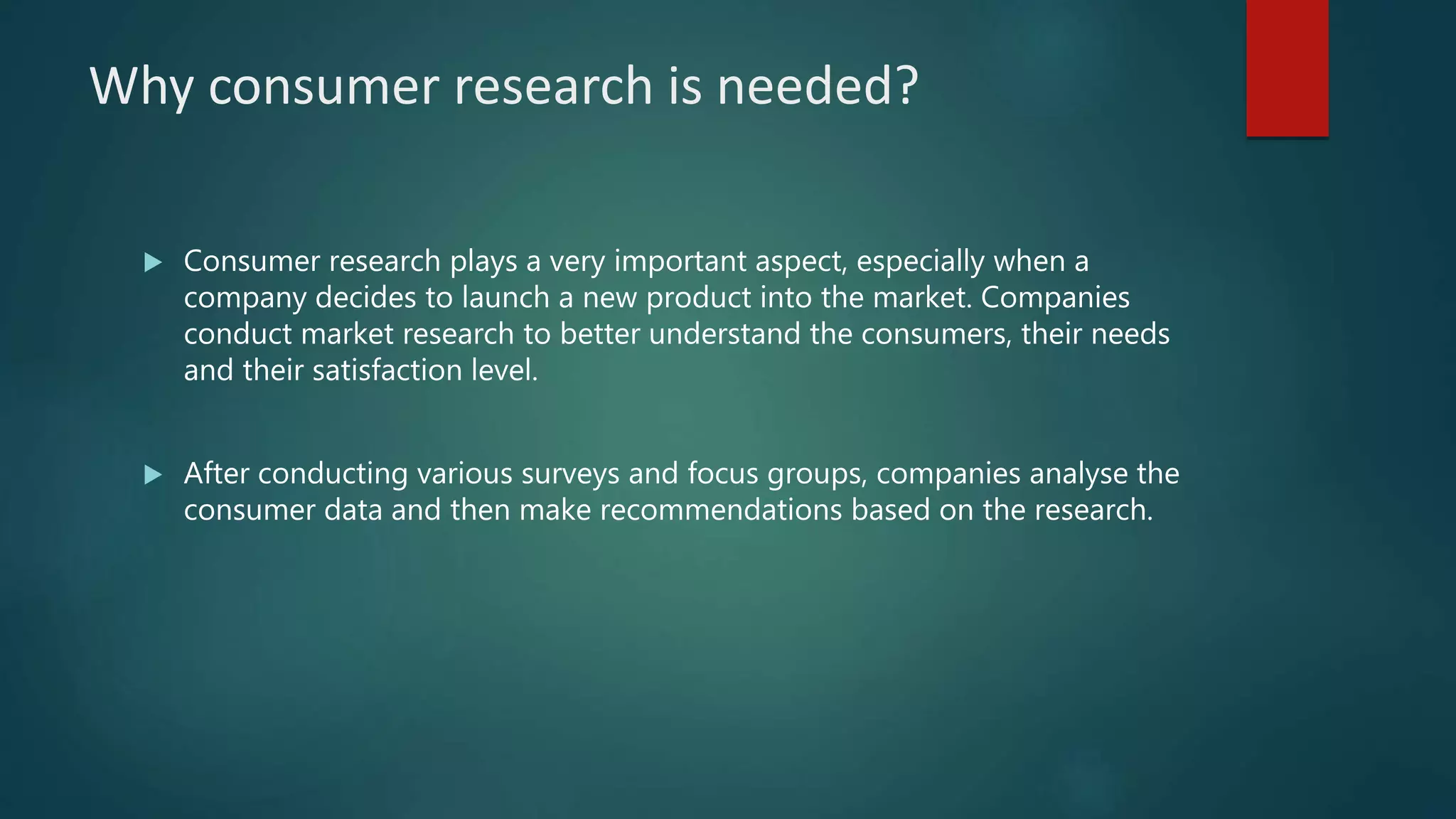 consumer research process | PPTX