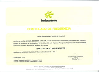 ISO22301 Lead Implementer