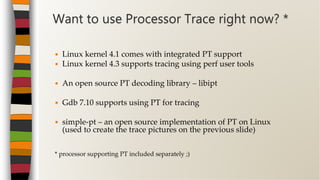 [CB16] COFI break – Breaking exploits with Processor trace and ...