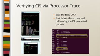 [CB16] COFI break – Breaking exploits with Processor trace and ...