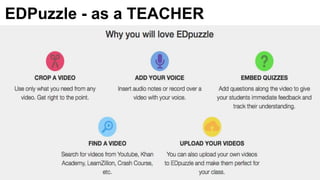 EDPuzzle - as a TEACHER
 