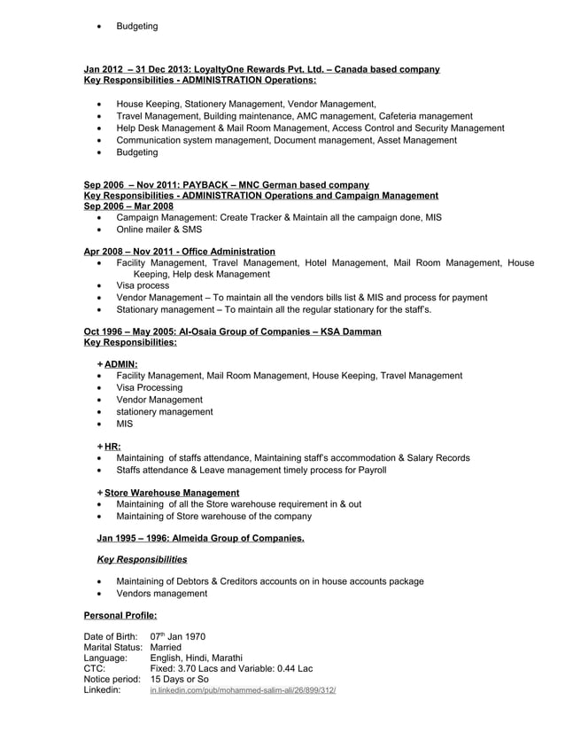 Salim_Resume | PDF