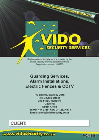 OFFICIAL Vido Security Company Profile