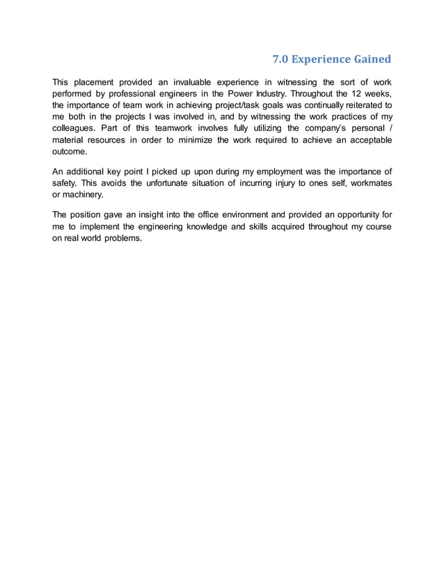 Engineering Practice Report | DOCX | Power and Energy Industry | Industries
