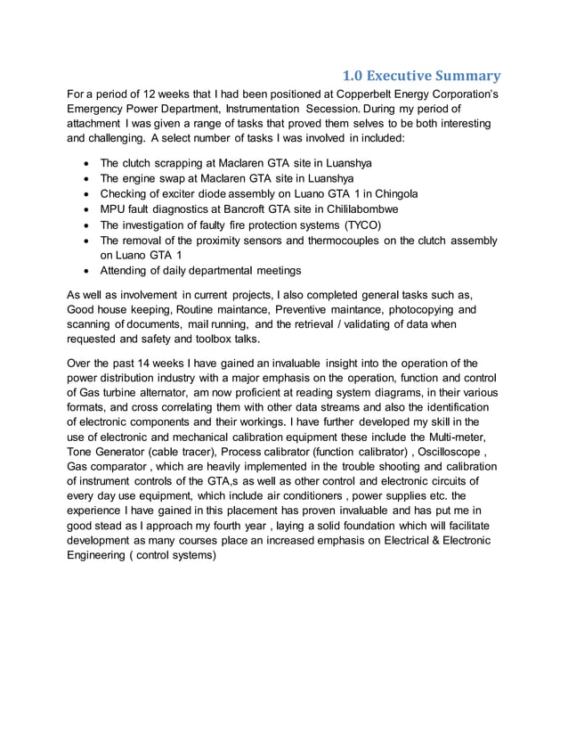 Engineering Practice Report | DOCX | Power and Energy Industry | Industries