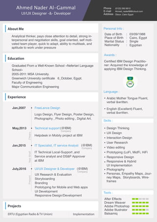 Ahmed Algammal CV | PDF