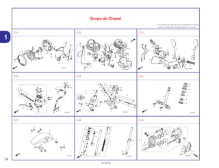 18
30.08.00
1
Grupo do Chassi
• O número de referência na ilustração do índice
pode ser diferente da que aparece no texto.
C-1 C-2 C-3
C-4 C-5 C-6
C-7 C-8 C-9
 