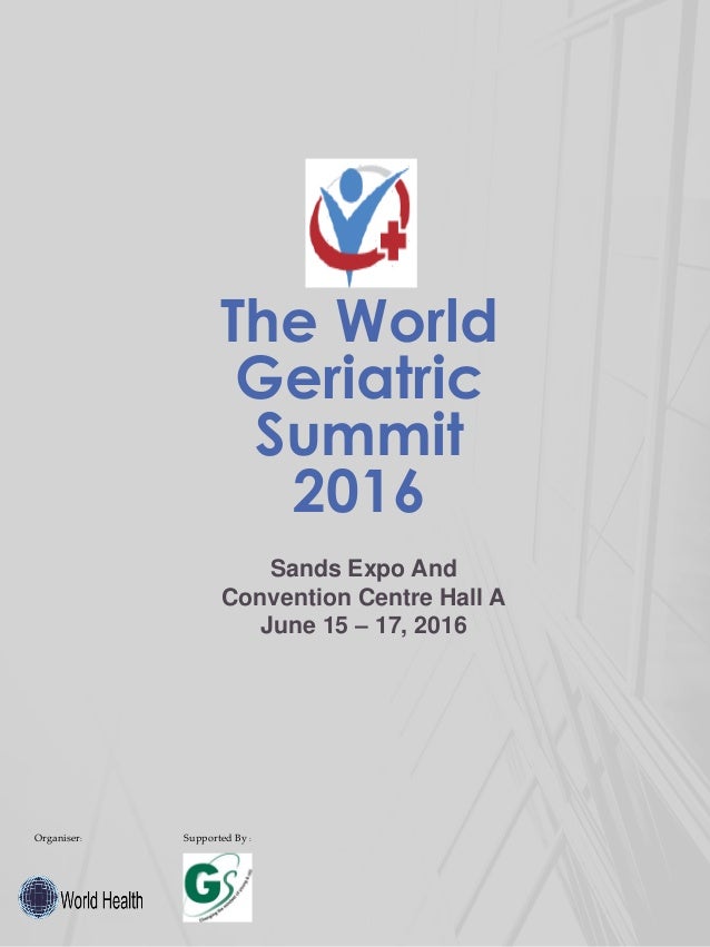 The World Geriatric Summit Brochure