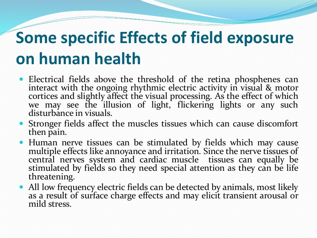 Electric & Fields Exposure