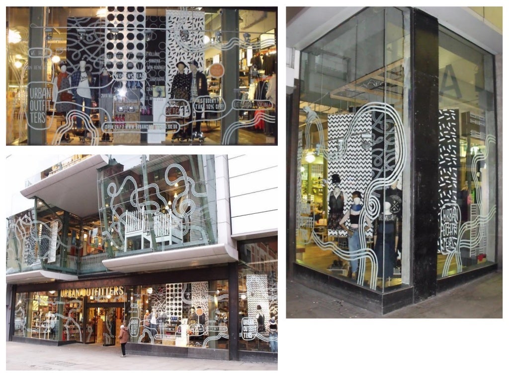 Urban Outfitters Displays