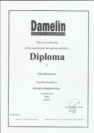 DAMELIN DIPLOMA 4