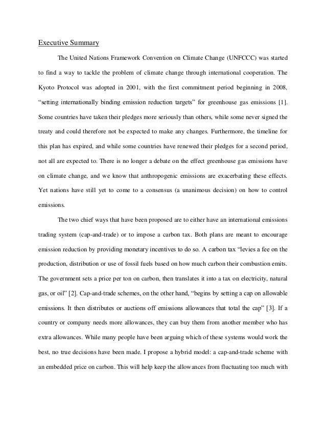 executive summary memo