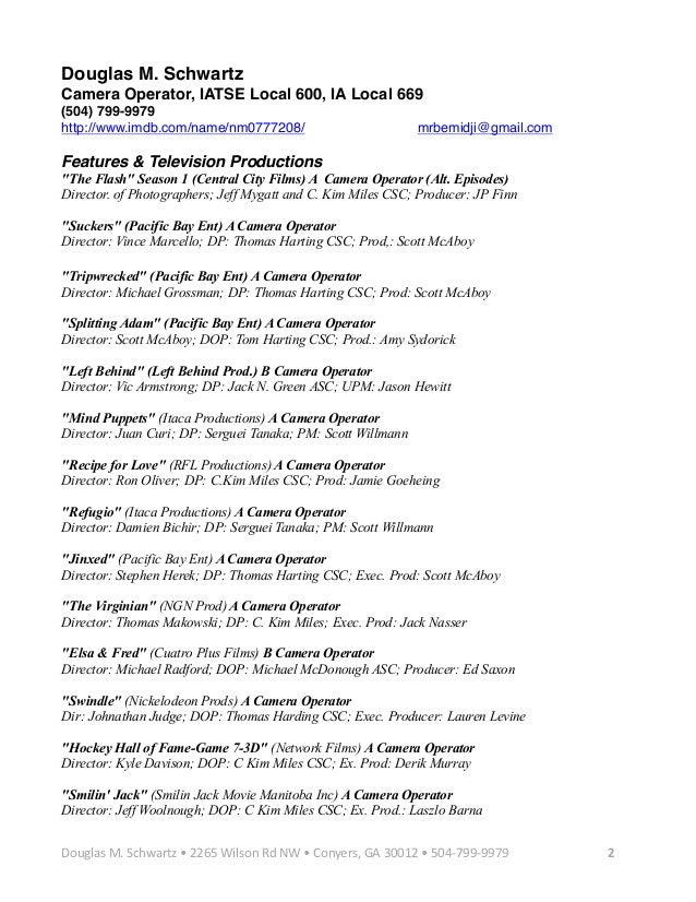 doug schwartz cover letter and resume atl cover letter for nickelodeon