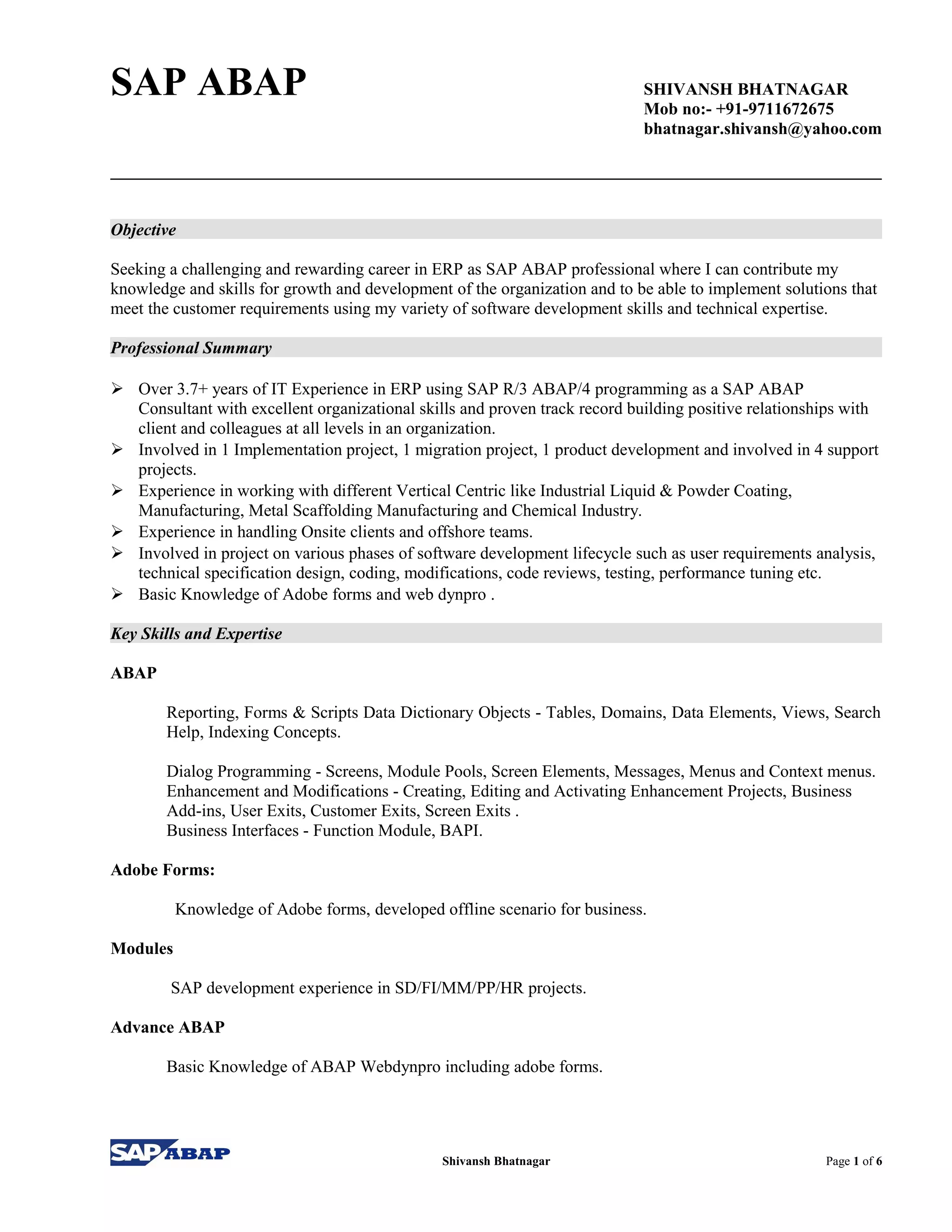 sap-abap-resume-pdf