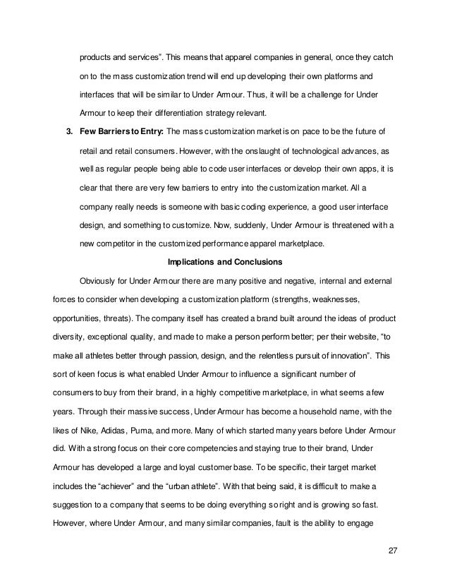 under armour similar companies