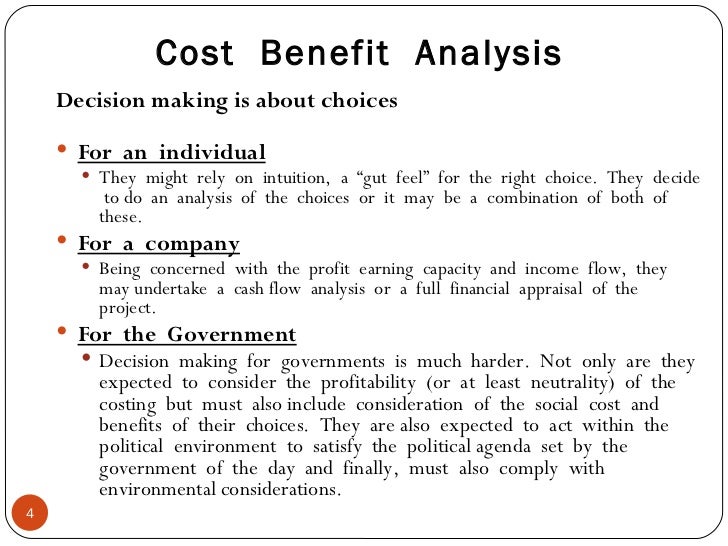 CostBenefit Analysis