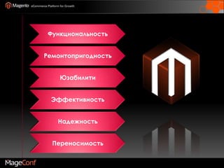 Компонент-ориентированная разработка Magento ExtensionДекларация новой группы  классовclass My_Module_Factory{    public static function getPlugin($pluginClass = '', $arguments = array())    {        $pluginClass = trim($pluginClass);        if (strpos($pluginClass , '/')===false) {            $className = $modelClass;        }        $className = Mage::getConfig()->getGroupedClassName('plugin', $pluginClass);         if (class_exists($className)) {             return new $className($arguments);        } else {            #throw Mage::exception('My_Module', ‘***’);            return false;        }    }}$plugin = My_Module_Factory ::getPlugin(‘my_module/some_class');
