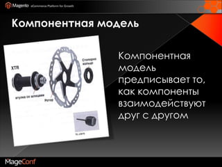 Компонентная модельКомпонентная модель предписывает то, как компоненты взаимодействуют друг с другом