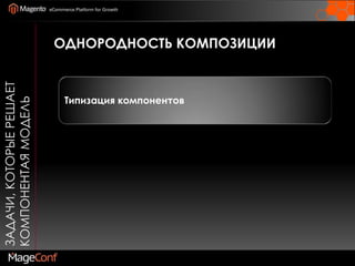Задачи, которые решает компонентая модельОднородность композиции