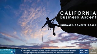 A statewide campaign to spur entrepreneurship and economic growth 
  through regionally‐driven competitions for innovative businesses.
 