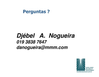 Perguntas ?




Djébel A. Nogueira
019 3838 7647
danogueira@mmm.com
 
