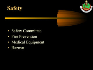 Safety Safety Committee Fire Prevention Medical Equipment Hazmat 