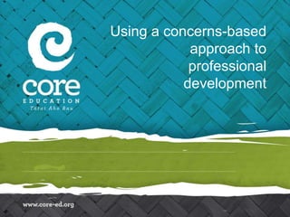 Using a concerns-based
approach to
professional
development
 