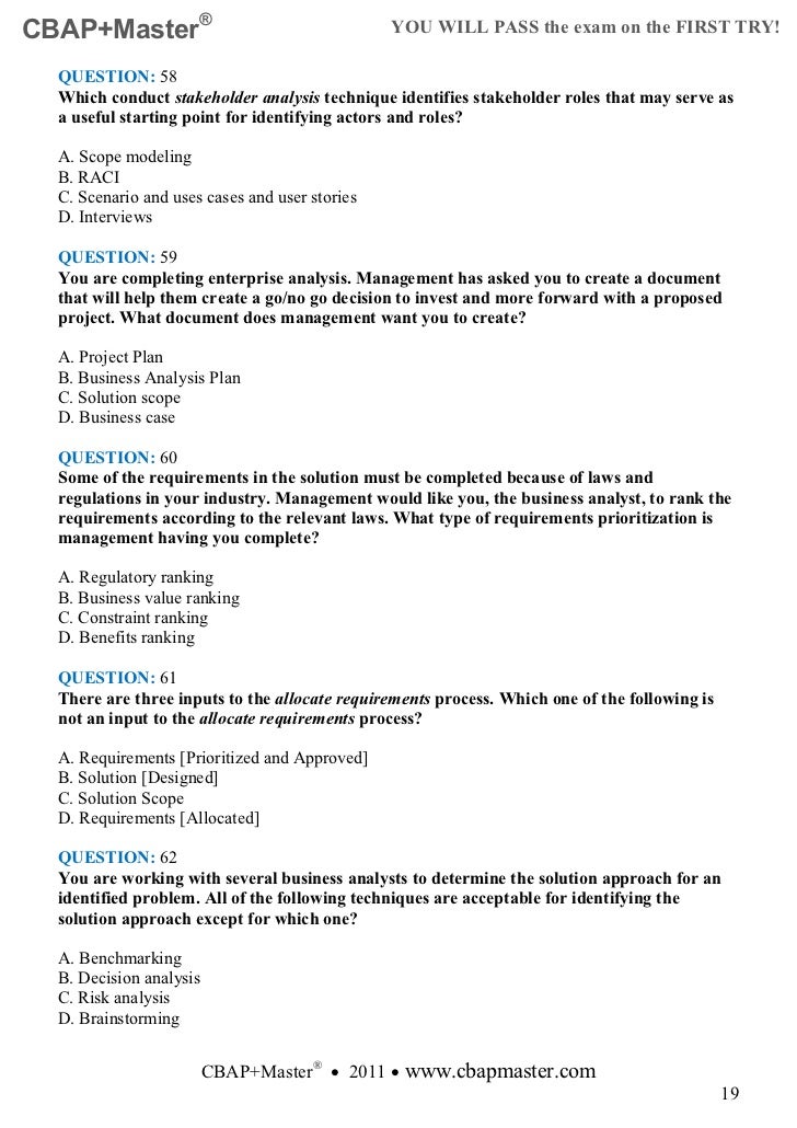 CBAP+Master 150 Free Questions CBAP+Master 150 Free Questions