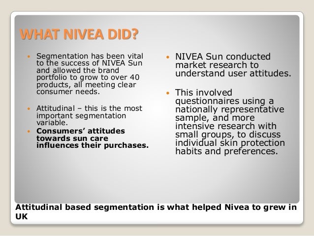 nivea market segmentation case study