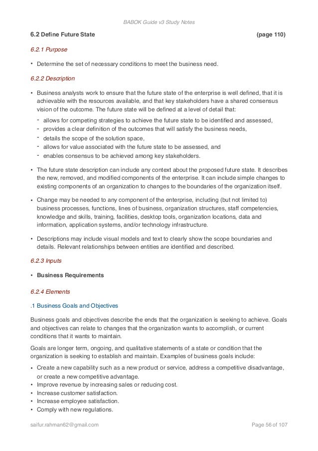 Cbap Babok V3 Notes - 