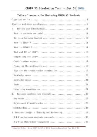 FREE CBAP v3 Simulation Question test-set 01 | PDF