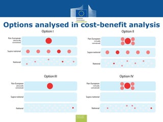 Health and
Consumers
Options analysed in cost-benefit analysis
 