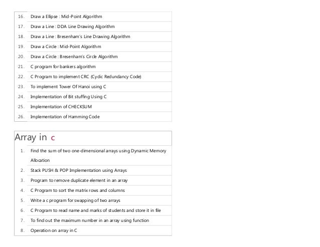 Implement Dda Line Drawing Algorithm Using Opengl : C programs examples programming basic