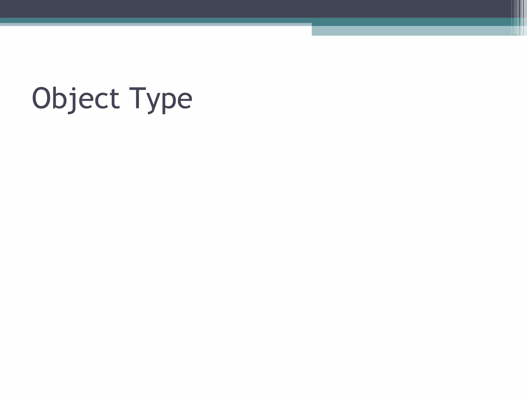 Object Type 