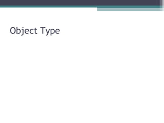 Object Type 