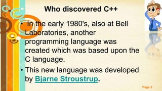 C++ Basics | PPTX
