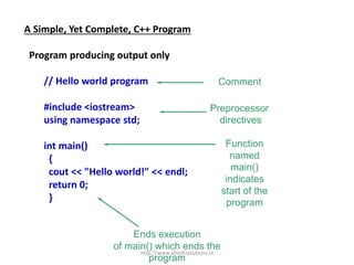 C++ basics | PPTX