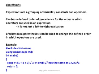 C++ basics | PPTX