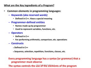 C++ basics | PPTX