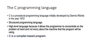 C BASICS.pptx FFDJF/,DKFF90DF SDPJKFJ[DSSIFLHDSHF | PPT