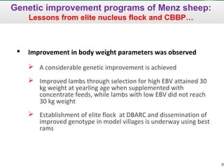 Sheep and goat research and development of Ethiopia