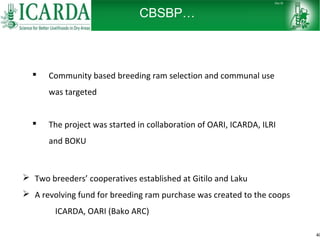 Sheep and goat research and development of Ethiopia