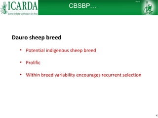 Sheep and goat research and development of Ethiopia