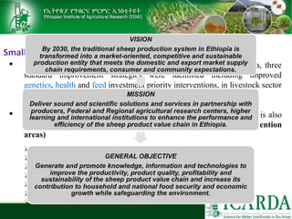 Sheep and goat research and development of Ethiopia